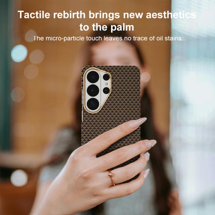 Custodia magnetica MagSafe con cornice in metallo e nanofibre., For Samsung Galaxy S26 Ultra 5G, For Samsung Galaxy S25 Ultra 5G