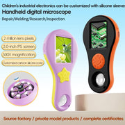 Microscopio digitale portatile per bambini con schermo IPS da 2 pollici e ingrandimento 500X., T56, T57
