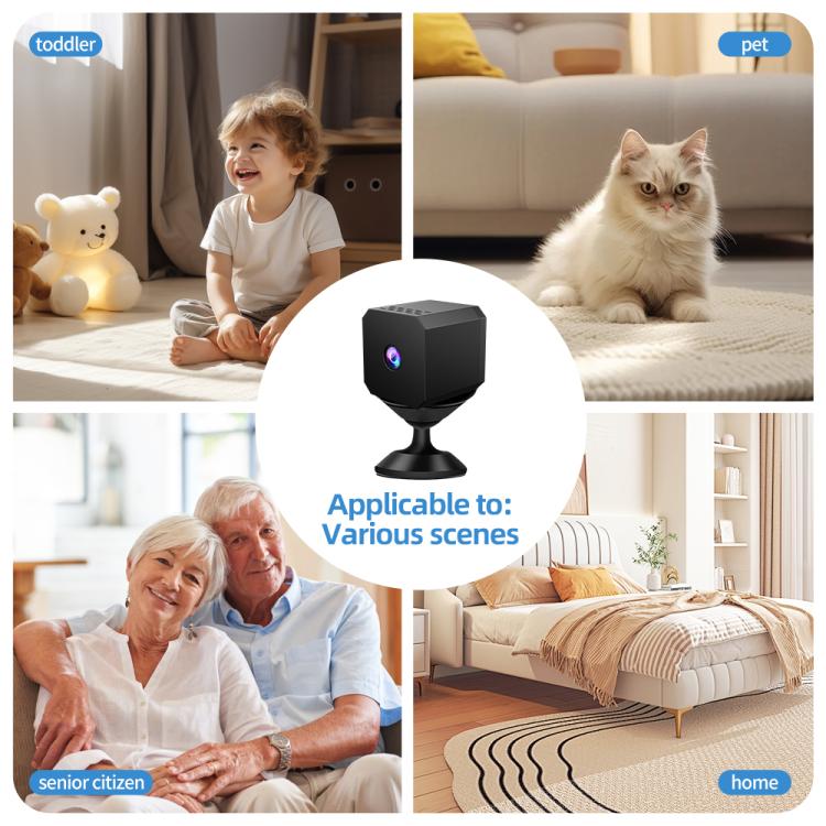 Mini telecamera WiFi F1 1080P con visione notturna a infrarossi, F1