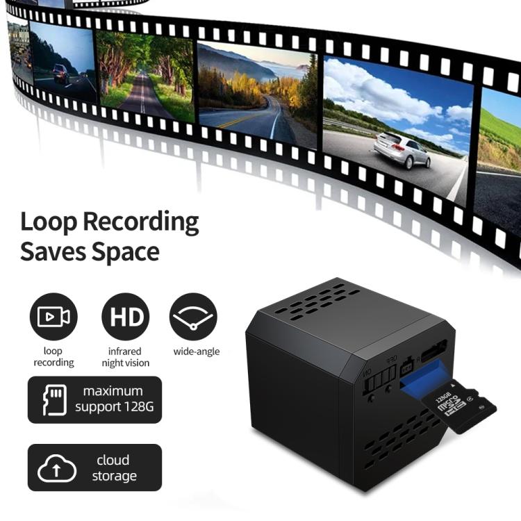 Mini telecamera WiFi F1 1080P con visione notturna a infrarossi, F1