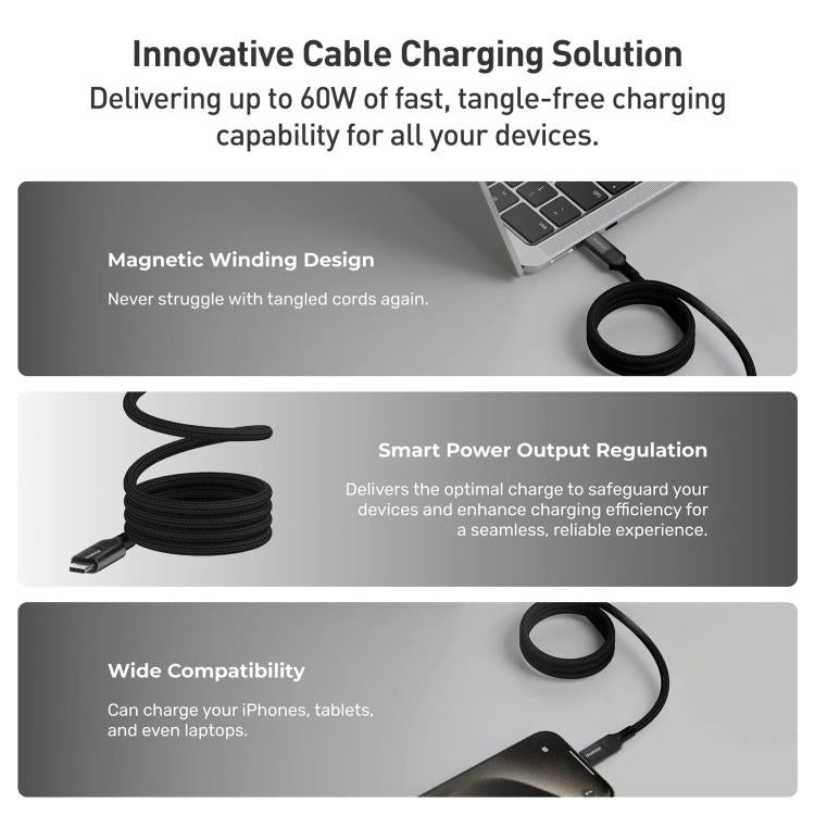 Cavo USB-C Mag.Link Magnetic 60W 2m Momax