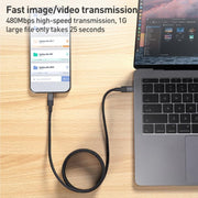 Momax Mag.Link Magnetic 240W USB-C / Type-C to USB-C / Type-C Data Cable, DC71 2m
