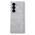 Custodia per telefono con texture a guscio perlato ad asse magnetico, For Samsung Galaxy Z Fold5 5G, For Samsung Galaxy Z Fold4 5G
