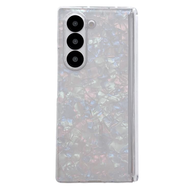 Custodia per telefono con texture a guscio perlato ad asse magnetico, For Samsung Galaxy Z Fold5 5G, For Samsung Galaxy Z Fold4 5G