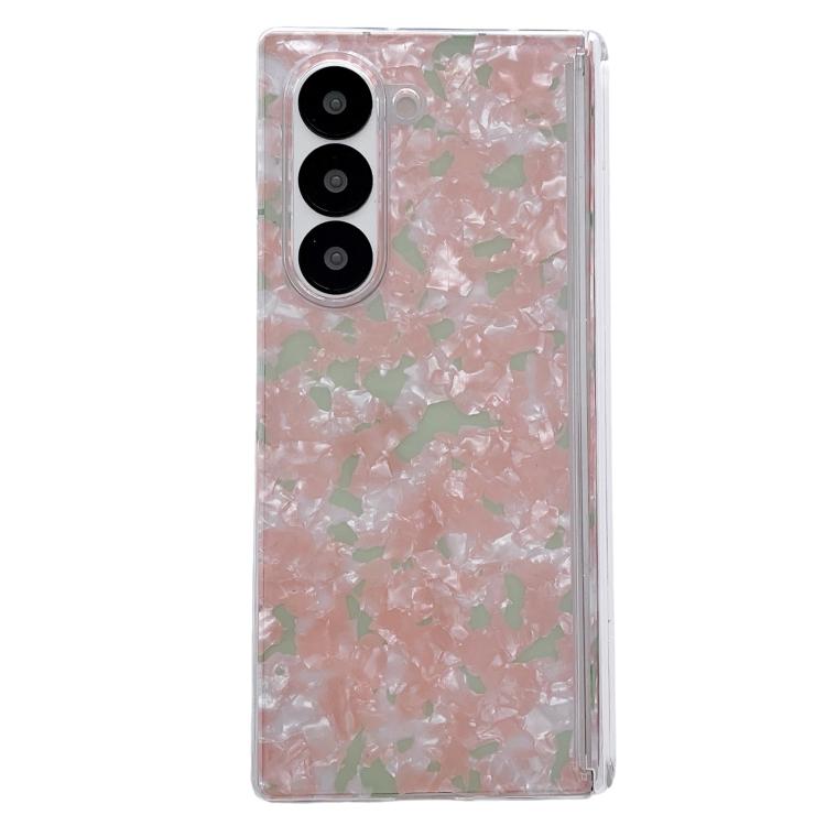 Custodia per telefono con texture a guscio perlato ad asse magnetico, For Samsung Galaxy Z Fold5 5G, For Samsung Galaxy Z Fold4 5G