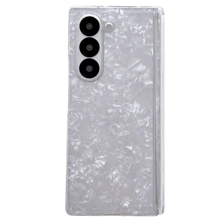 Custodia per telefono con texture a guscio perlato ad asse magnetico, For Samsung Galaxy Z Fold5 5G, For Samsung Galaxy Z Fold4 5G