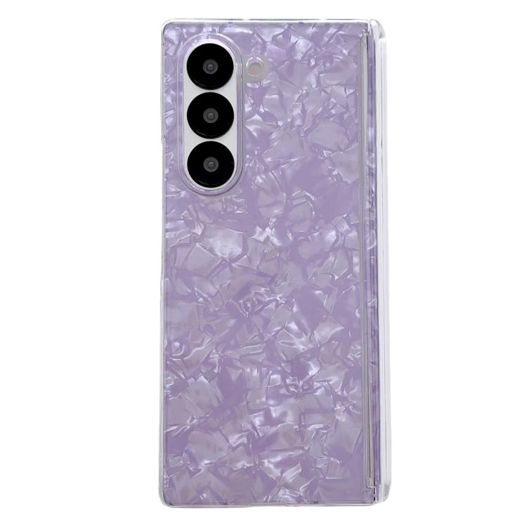 Custodia per telefono con texture a guscio perlato ad asse magnetico, For Samsung Galaxy Z Fold5 5G, For Samsung Galaxy Z Fold4 5G