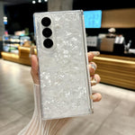 Custodia per telefono con texture a guscio perlato ad asse magnetico, For Galaxy Z Fold8 Ultra 5G, For Samsung Galaxy Z Fold7 5G, For Samsung Galaxy Z Fold Special, For Samsung Galaxy Z Fold6 5G