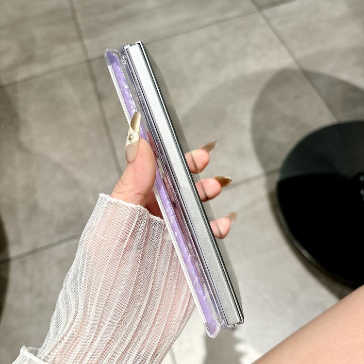 Custodia per telefono con texture a guscio perlato ad asse magnetico, For Galaxy Z Fold8 Ultra 5G, For Samsung Galaxy Z Fold7 5G, For Samsung Galaxy Z Fold Special, For Samsung Galaxy Z Fold6 5G