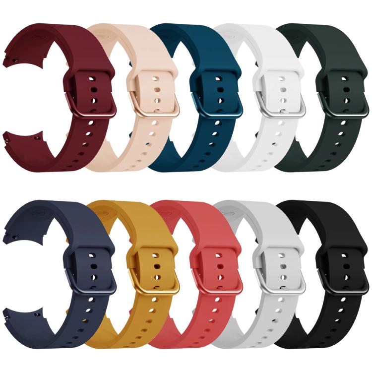 Cinturino per orologio in silicone con fibbia a sgancio rapido e tinta unita xDfind, For Samsung Galaxy Watch7 / Watch FE 40mm, For Samsung Galaxy Watch6 / Watch6 Classic