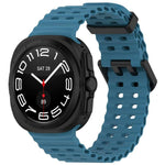 Cinturino per orologio in silicone con doppia fibbia Ocean Hole xDfind, For Samsung Galaxy Watch Ultra 47mm / Ultra 2025