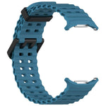 Cinturino per orologio in silicone con doppia fibbia Ocean Hole xDfind, For Samsung Galaxy Watch Ultra 47mm / Ultra 2025