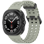 Cinturino per orologio in silicone con doppia fibbia Ocean Hole xDfind, For Samsung Galaxy Watch Ultra 47mm / Ultra 2025