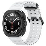 Cinturino per orologio in silicone con doppia fibbia Ocean Hole xDfind, For Samsung Galaxy Watch Ultra 47mm / Ultra 2025