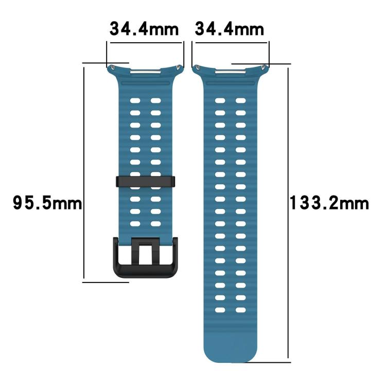 Cinturino per orologio in silicone con doppia fibbia Ocean Hole xDfind, For Samsung Galaxy Watch Ultra 47mm / Ultra 2025