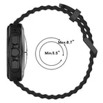 Cinturino per orologio in silicone con doppia fibbia Ocean Hole xDfind, For Samsung Galaxy Watch Ultra 47mm / Ultra 2025