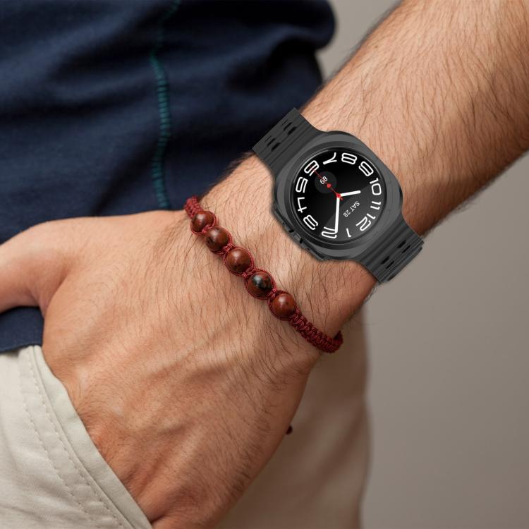 Cinturino per orologio in silicone con doppia fibbia Ocean Hole xDfind, For Samsung Galaxy Watch Ultra 47mm / Ultra 2025