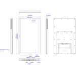 Macchina pubblicitaria con schermo IPS 21,5" Android 14