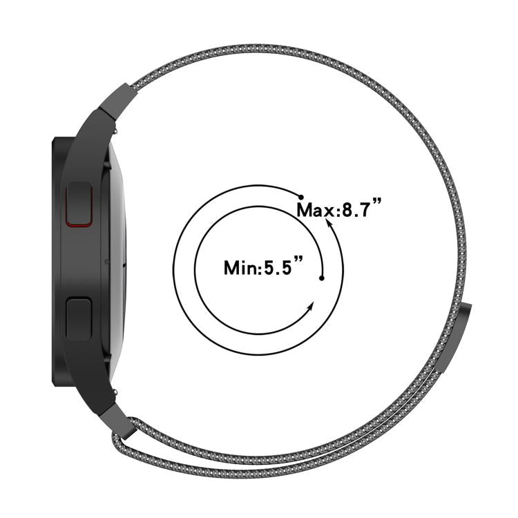 Cinturino per orologio xDfind Milan in acciaio inossidabile con sgancio rapido magnetico., For Samsung Galaxy Watch7 / FE / 6 / 5 / 4, For Samsung Galaxy Watch6 / Watch6 Classic, For Samsung Galaxy Watch5 / Watch5 Pro                                   ...
