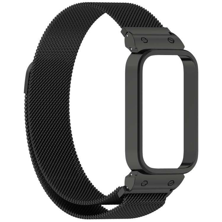 Cornice per orologio xDfind con cinturino magnetico in metallo integrato., For Xiaomi Band 10 Pro/9 Pro/Redmi Watch 6/5/4, For Redmi Watch 5 / Watch 4, For Redmi Band 3 / Xiaomi Smart Band 9 Active, For Redmi Band 2 / Xiaomi Smart Band 8 Active
