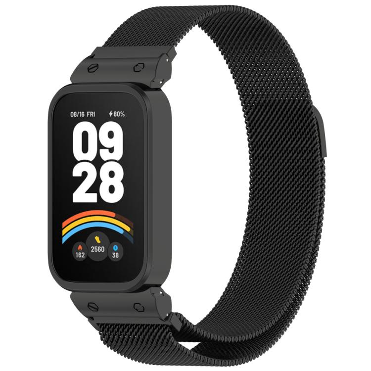 Cornice per orologio xDfind con cinturino magnetico in metallo integrato., For Xiaomi Band 10 Pro/9 Pro/Redmi Watch 6/5/4, For Redmi Watch 5 / Watch 4, For Redmi Band 3 / Xiaomi Smart Band 9 Active, For Redmi Band 2 / Xiaomi Smart Band 8 Active