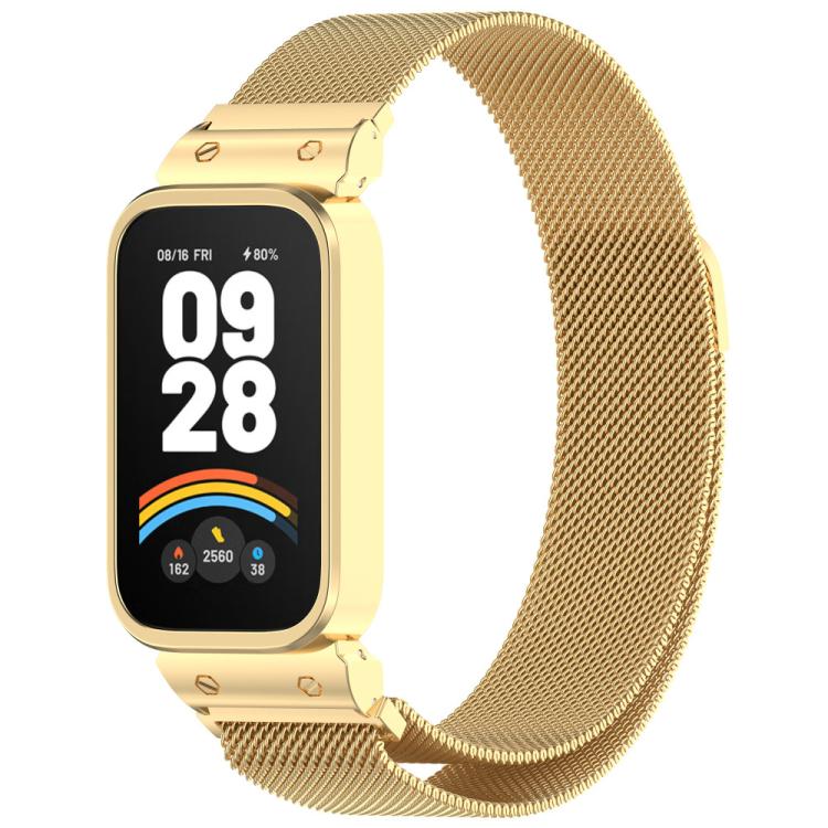 Cornice per orologio xDfind con cinturino magnetico in metallo integrato., For Xiaomi Band 10 Pro/9 Pro/Redmi Watch 6/5/4, For Redmi Watch 5 / Watch 4, For Redmi Band 3 / Xiaomi Smart Band 9 Active, For Redmi Band 2 / Xiaomi Smart Band 8 Active