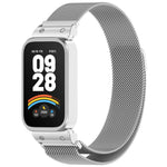 Cornice per orologio xDfind con cinturino magnetico in metallo integrato., For Xiaomi Band 10 Pro/9 Pro/Redmi Watch 6/5/4, For Redmi Watch 5 / Watch 4, For Redmi Band 3 / Xiaomi Smart Band 9 Active, For Redmi Band 2 / Xiaomi Smart Band 8 Active