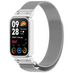 Cornice per orologio xDfind con cinturino magnetico in metallo integrato., For Xiaomi Band 10 Pro/9 Pro/Redmi Watch 6/5/4, For Redmi Watch 5 / Watch 4, For Redmi Band 3 / Xiaomi Smart Band 9 Active, For Redmi Band 2 / Xiaomi Smart Band 8 Active