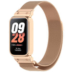 Cornice per orologio xDfind con cinturino magnetico in metallo integrato., For Xiaomi Band 10 Pro/9 Pro/Redmi Watch 6/5/4, For Redmi Watch 5 / Watch 4, For Redmi Band 3 / Xiaomi Smart Band 9 Active, For Redmi Band 2 / Xiaomi Smart Band 8 Active