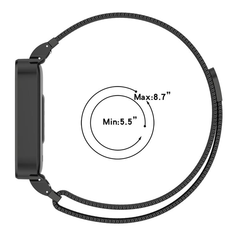 Cornice per orologio xDfind con cinturino magnetico in metallo integrato., For Xiaomi Band 10 Pro/9 Pro/Redmi Watch 6/5/4, For Redmi Watch 5 / Watch 4, For Redmi Band 3 / Xiaomi Smart Band 9 Active, For Redmi Band 2 / Xiaomi Smart Band 8 Active