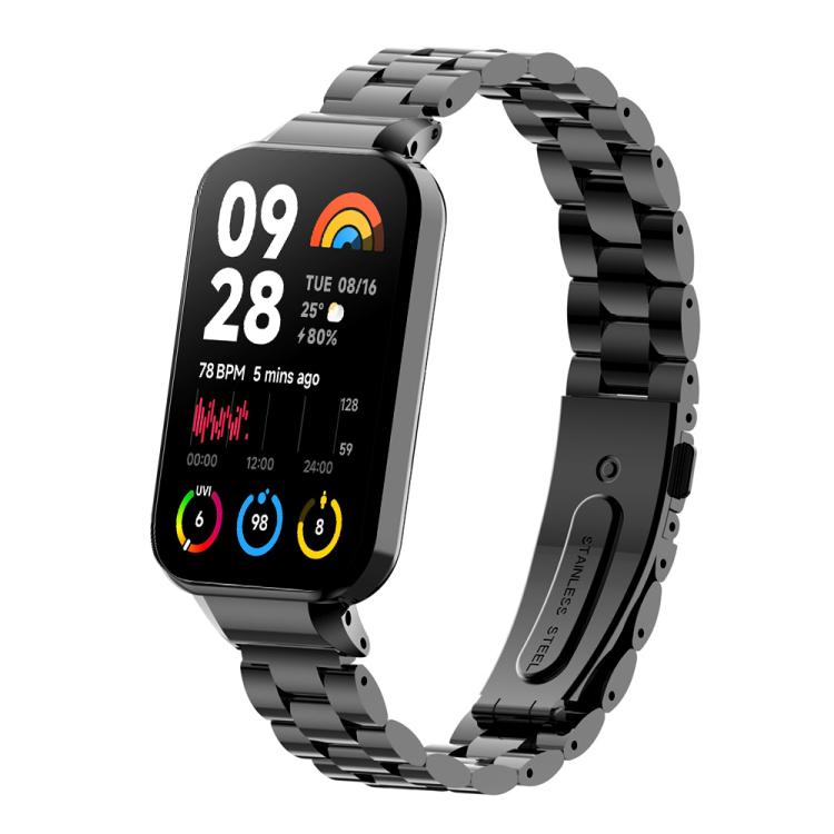 Cinturino in metallo con tre perline integrate per orologio xDfind, For Xiaomi Band 10 Pro/9 Pro/Redmi Watch 6/5/4, For Redmi Watch 5, For Redmi Band 3 / Xiaomi Smart Band 9 Active, For Redmi Watch 4, For Redmi Band 2 / Xiaomi Smart Band 8 Active      ...