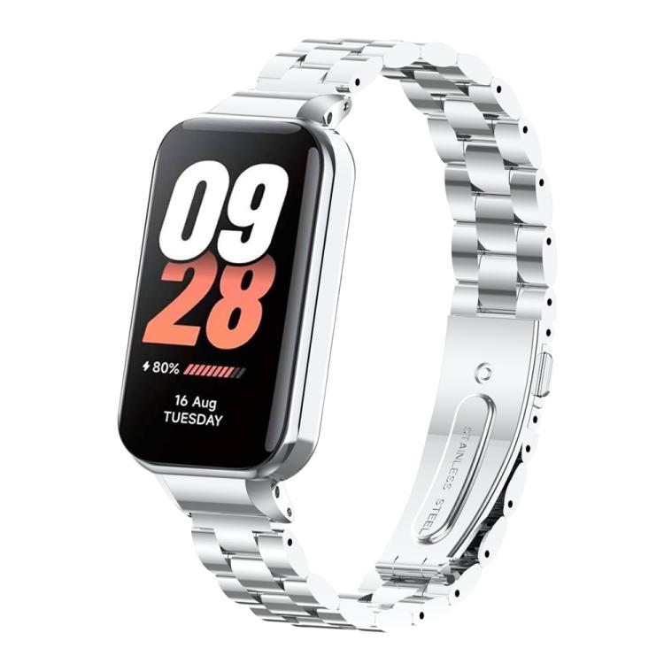 Cinturino in metallo con tre perline integrate per orologio xDfind, For Xiaomi Band 10 Pro/9 Pro/Redmi Watch 6/5/4, For Redmi Watch 5, For Redmi Band 3 / Xiaomi Smart Band 9 Active, For Redmi Watch 4, For Redmi Band 2 / Xiaomi Smart Band 8 Active      ...