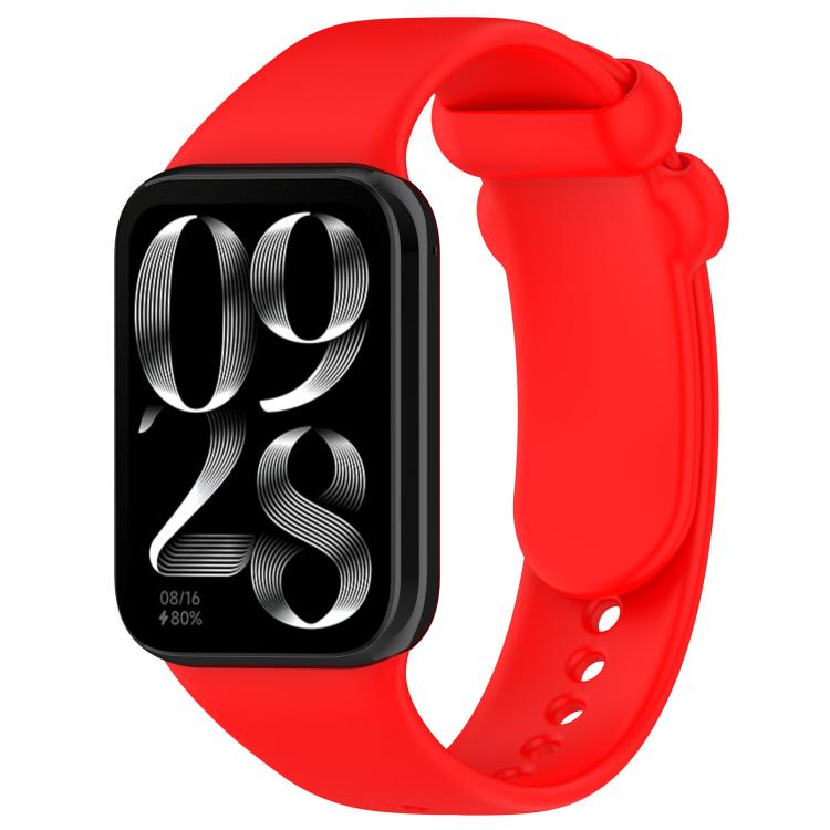Cinturino per orologio xDfind in silicone nero tinta unita con fibbia, For Xiaomi Band 10 Pro/9 Pro/Redmi Watch 6/5/4, For Redmi Watch 6 / Watch 5 / Watch 4