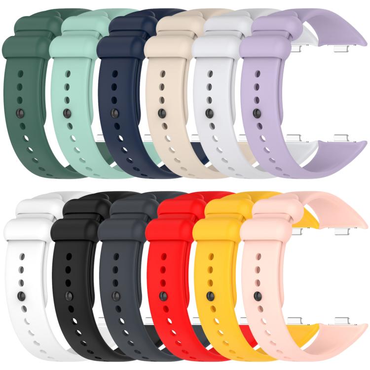 Cinturino per orologio xDfind in silicone nero tinta unita con fibbia, For Xiaomi Band 10 Pro/9 Pro/Redmi Watch 6/5/4, For Redmi Watch 6 / Watch 5 / Watch 4