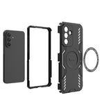 Custodia per telefono antiurto con anello magnetico Butterfly Armor MagSafe., For Samsung Galaxy A57 5G, For Samsung Galaxy A37 5G, For Galaxy A27 5G, For Samsung Galaxy A07 4G