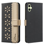 Custodia per telefono in pelle con motivo floreale traforato e protezione RFID., For Samsung Galaxy A35 5G, For Samsung Galaxy A05, For Samsung Galaxy A05S, For Samsung Galaxy A24 4G