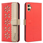 Custodia per telefono in pelle con motivo floreale traforato e protezione RFID., For Samsung Galaxy A35 5G, For Samsung Galaxy A05, For Samsung Galaxy A05S, For Samsung Galaxy A24 4G