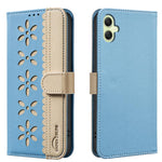 Custodia per telefono in pelle con motivo floreale traforato e protezione RFID., For Samsung Galaxy A35 5G, For Samsung Galaxy A05, For Samsung Galaxy A05S, For Samsung Galaxy A24 4G