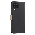 Custodia per telefono in pelle con motivo floreale traforato e protezione RFID., For Samsung Galaxy A12