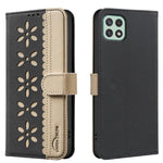 Custodia per telefono in pelle con motivo floreale traforato e protezione RFID., For Samsung Galaxy A22 5G, For Samsung Galaxy A32 4G, For Samsung Galaxy A72, For Samsung Galaxy A32 5G