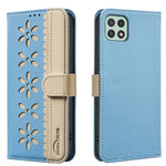 Custodia per telefono in pelle con motivo floreale traforato e protezione RFID., For Samsung Galaxy A22 5G, For Samsung Galaxy A32 4G, For Samsung Galaxy A72, For Samsung Galaxy A32 5G