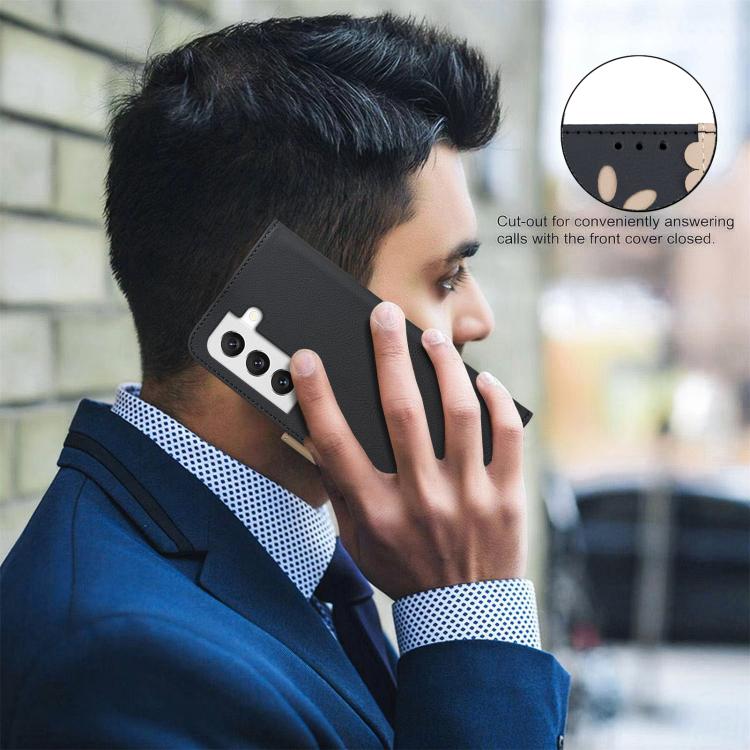 Custodia per telefono in pelle con motivo floreale traforato e protezione RFID., For Samsung Galaxy S21 FE 5G, For Samsung Galaxy S21 5G, For Samsung Galaxy S21+ 5G, For Samsung Galaxy S21 Ultra 5G