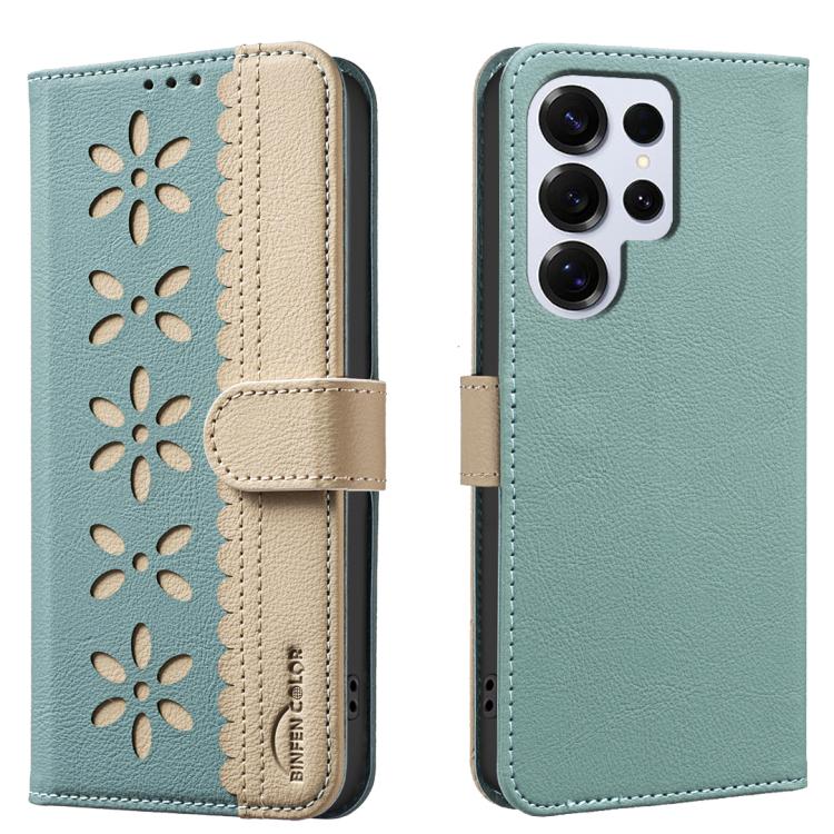 Custodia per telefono in pelle con motivo floreale traforato e protezione RFID., For Samsung Galaxy S24 Ultra 5G, For Samsung Galaxy S23 FE 5G, For Samsung Galaxy S23 Ultra 5G, For Samsung Galaxy S23+ 5G