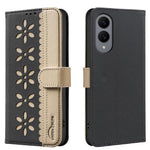 Custodia per telefono in pelle con motivo floreale traforato e protezione RFID., For Samsung Galaxy S25 Edge 5G, For Samsung Galaxy S25 / S24 5G, For Samsung Galaxy S25+ / S24+ 5G, For Samsung Galaxy S25 Ultra 5G
