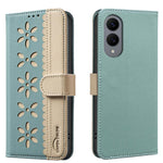 Custodia per telefono in pelle con motivo floreale traforato e protezione RFID., For Samsung Galaxy S25 Edge 5G, For Samsung Galaxy S25 / S24 5G, For Samsung Galaxy S25+ / S24+ 5G, For Samsung Galaxy S25 Ultra 5G