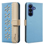 Custodia per telefono in pelle con motivo floreale traforato e protezione RFID., For Galaxy S26 FE 5G, For Samsung Galaxy S26 Ultra 5G, For Samsung Galaxy S26 5G, For Samsung Galaxy S25 FE 5G