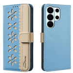 Custodia per telefono in pelle con motivo floreale traforato e protezione RFID., For Galaxy S26 FE 5G, For Samsung Galaxy S26 Ultra 5G, For Samsung Galaxy S26 5G, For Samsung Galaxy S25 FE 5G