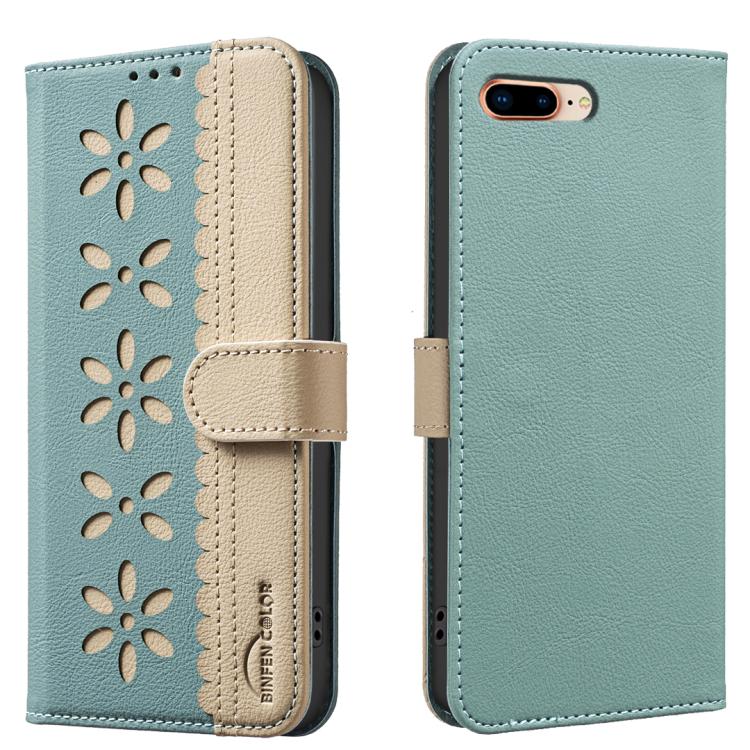 Custodia per telefono in pelle con motivo floreale traforato e protezione RFID., For iPhone XS Max, For iPhone 6 Plus / 7 Plus / 8 Plus, For iPhone 6 / 7 / 8