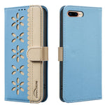 Custodia per telefono in pelle con motivo floreale traforato e protezione RFID., For iPhone XS Max, For iPhone 6 Plus / 7 Plus / 8 Plus, For iPhone 6 / 7 / 8