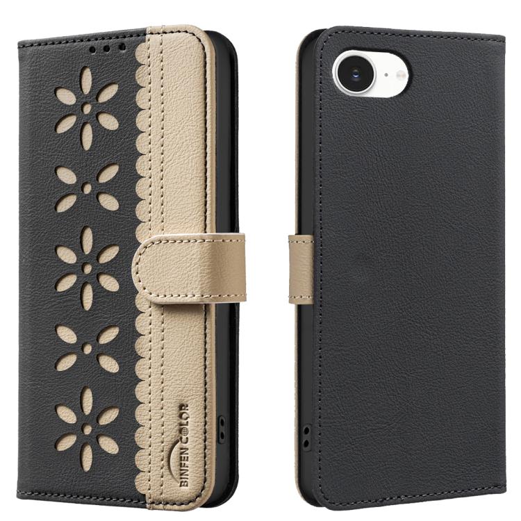 Custodia per telefono in pelle con motivo floreale traforato e protezione RFID., For iPhone 18 Pro/17 Pro, For iPhone 18 Pro Max/17 Pro Max, For iPhone 16e / 17e, For iPhone 17